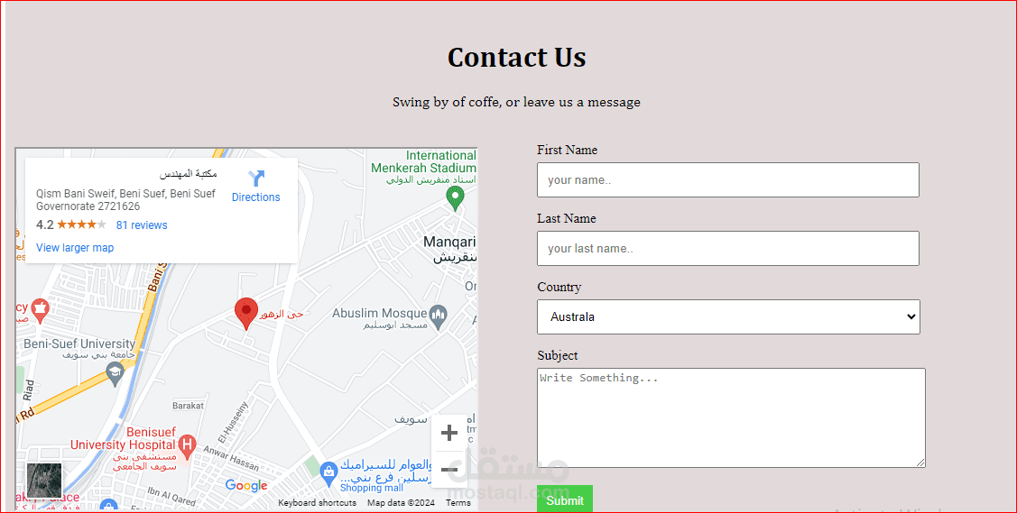 map contact us