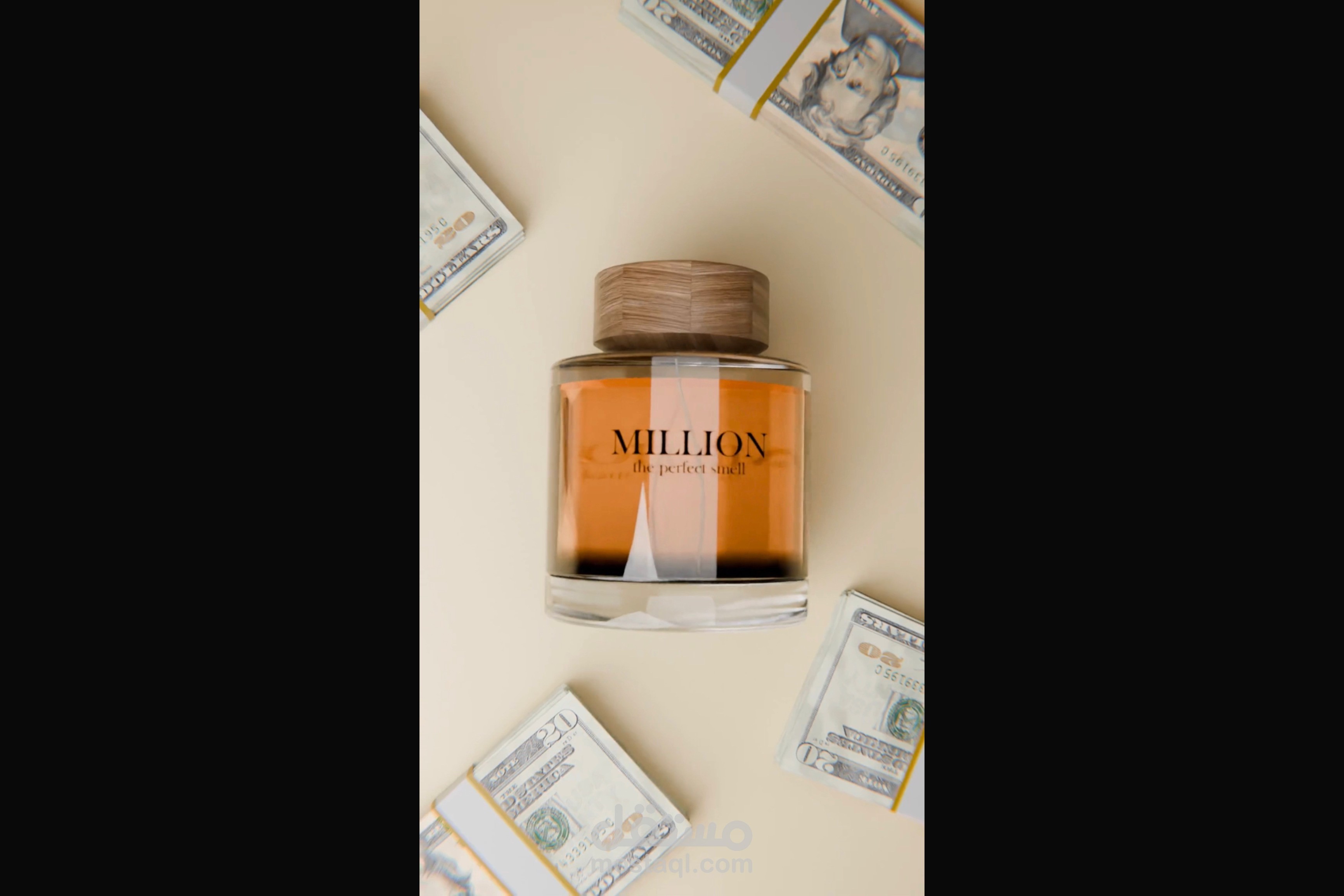 3D perfume advertisement for Million company
