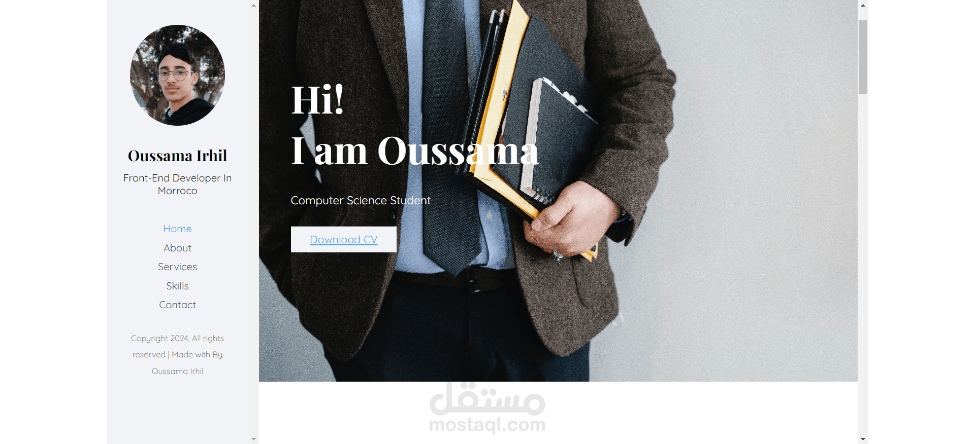 personal portfolio website