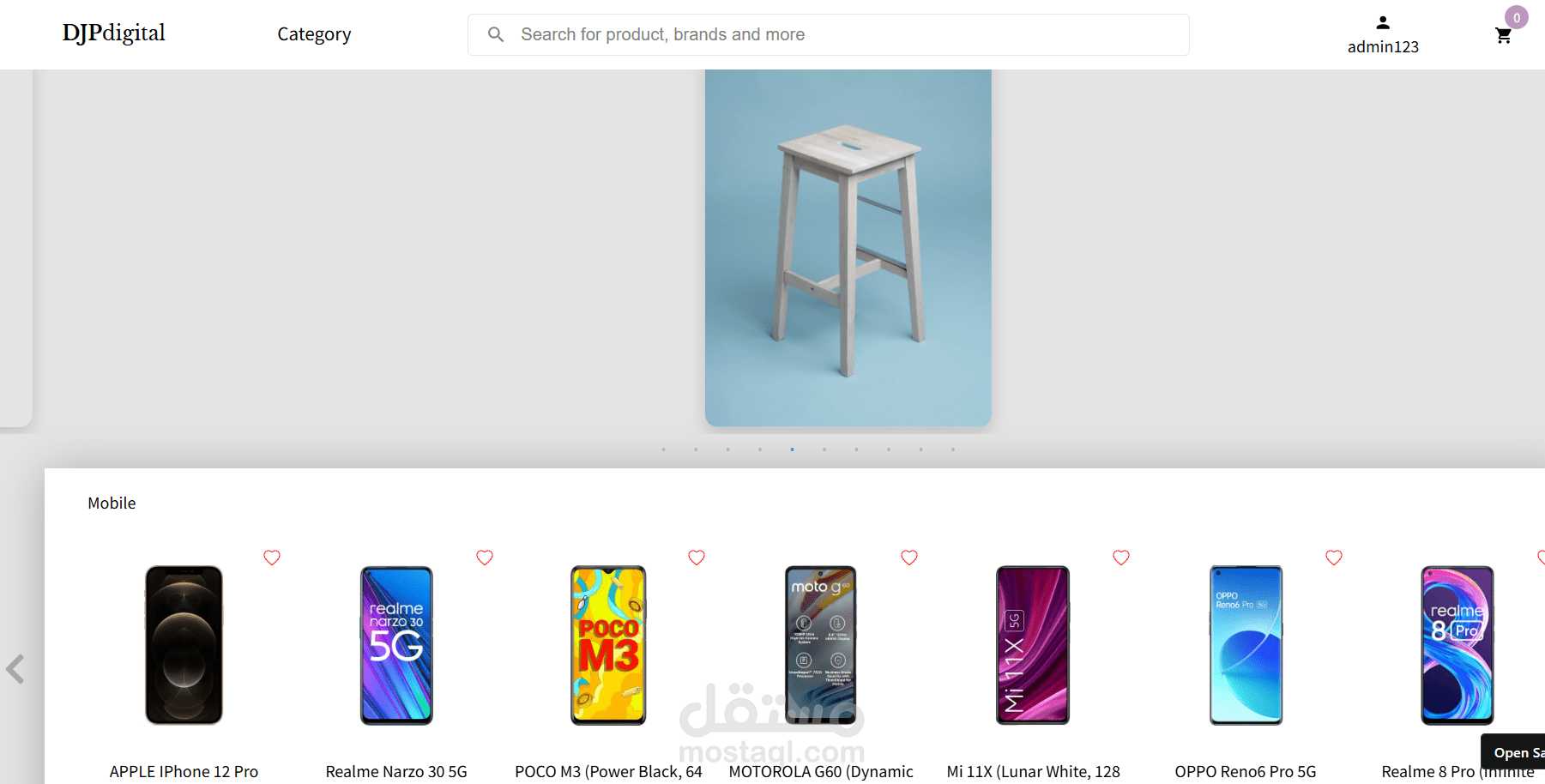 "Responsive E-Commerce Web App with Cart"