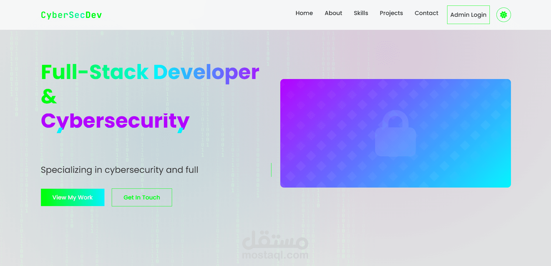 صفحة هبوط موقع بروفايل شخصي متكامل مع لوحة تحكم متقدمة & firebase للتخزين