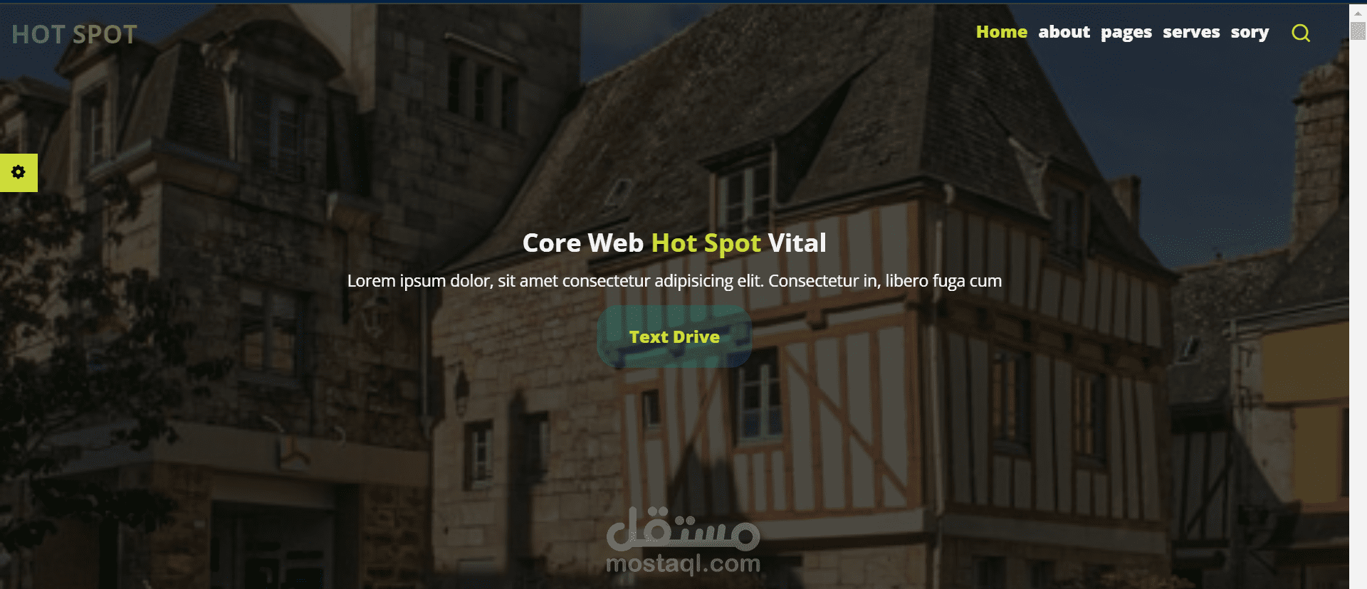 landing page