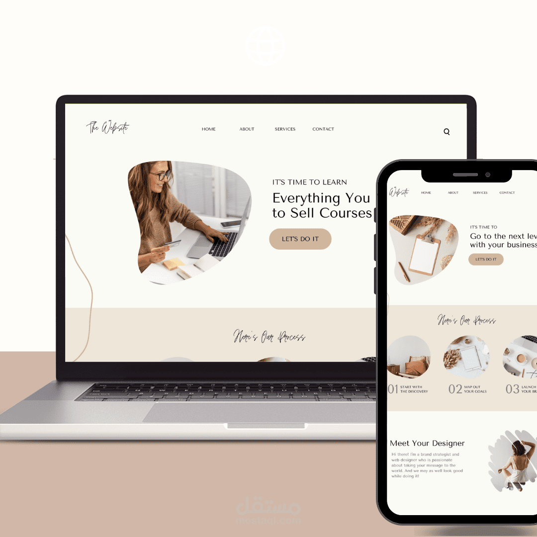 سأقوم ببرمجة موقع إلكتروني احترافي وحديث ومتجاوب حسب طلبك