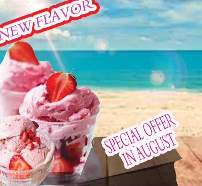 إعلان نكهة جديدة من الآيس كريم – عرض خاص في أغسطس