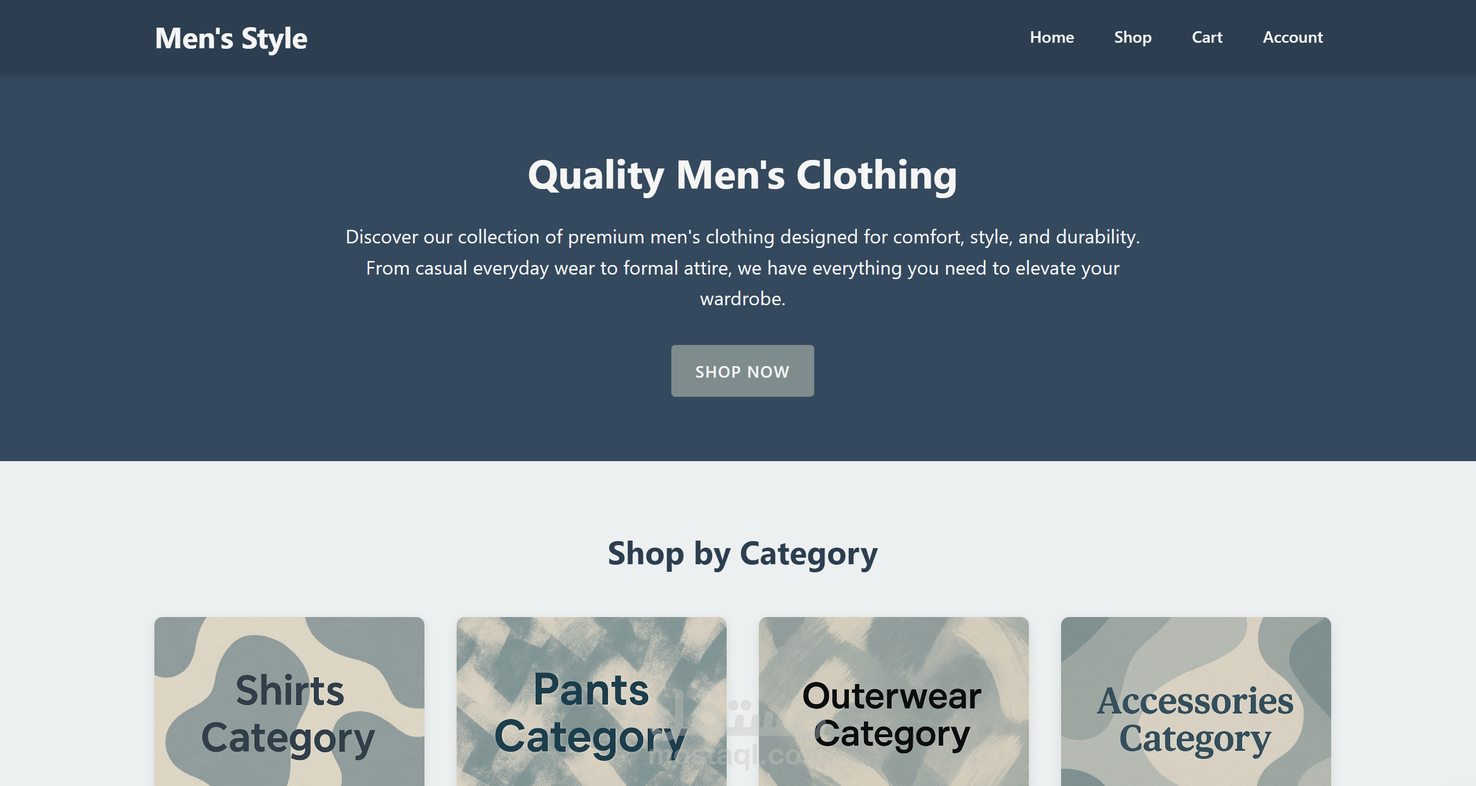 Men's Style Shop