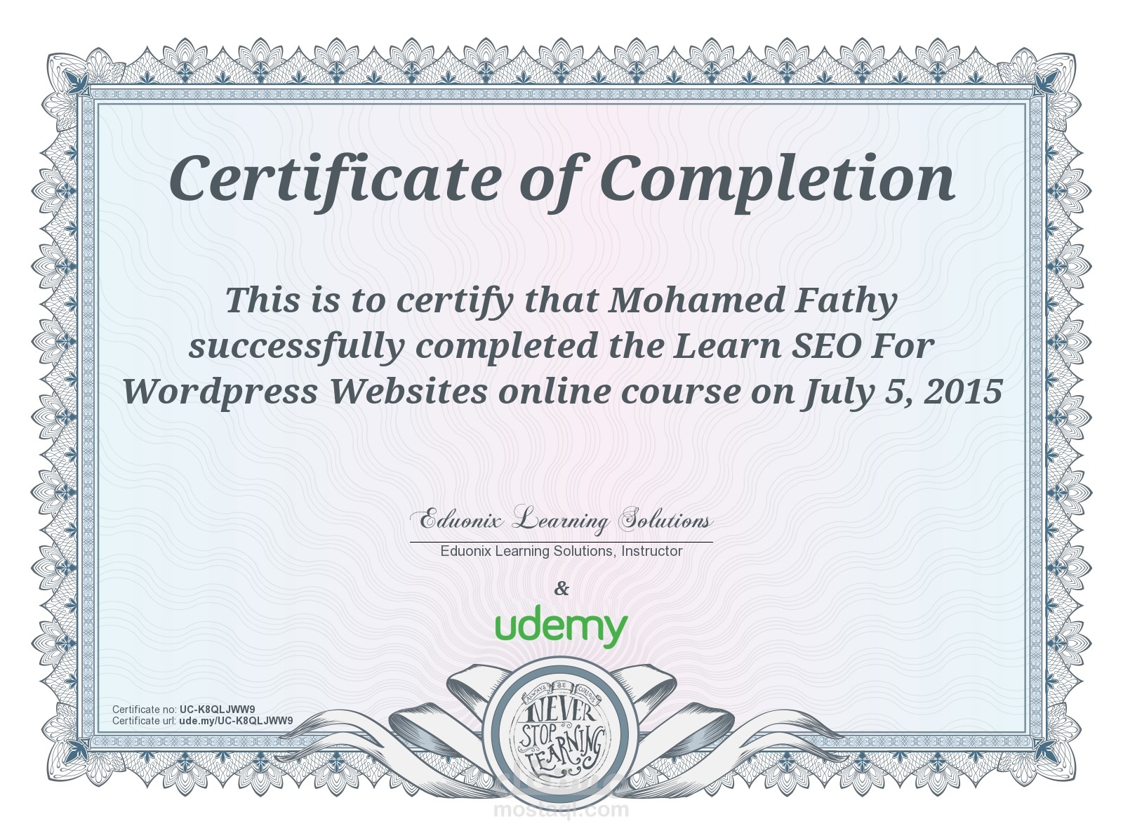 Learn SEO For Wordpress Websites