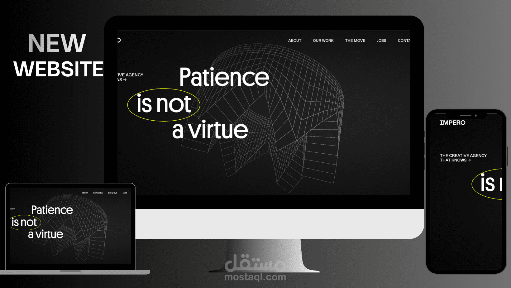 تصميم موقع IMPERO للفاشون باستخدام Wordpress