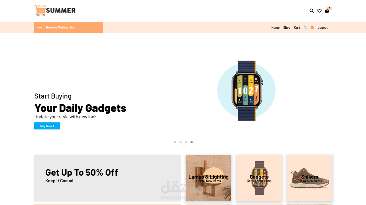 متجر إلكتروني متعدد الأغراض "Summer"