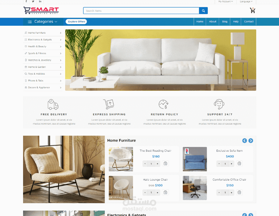 Smart E-Commerce Website