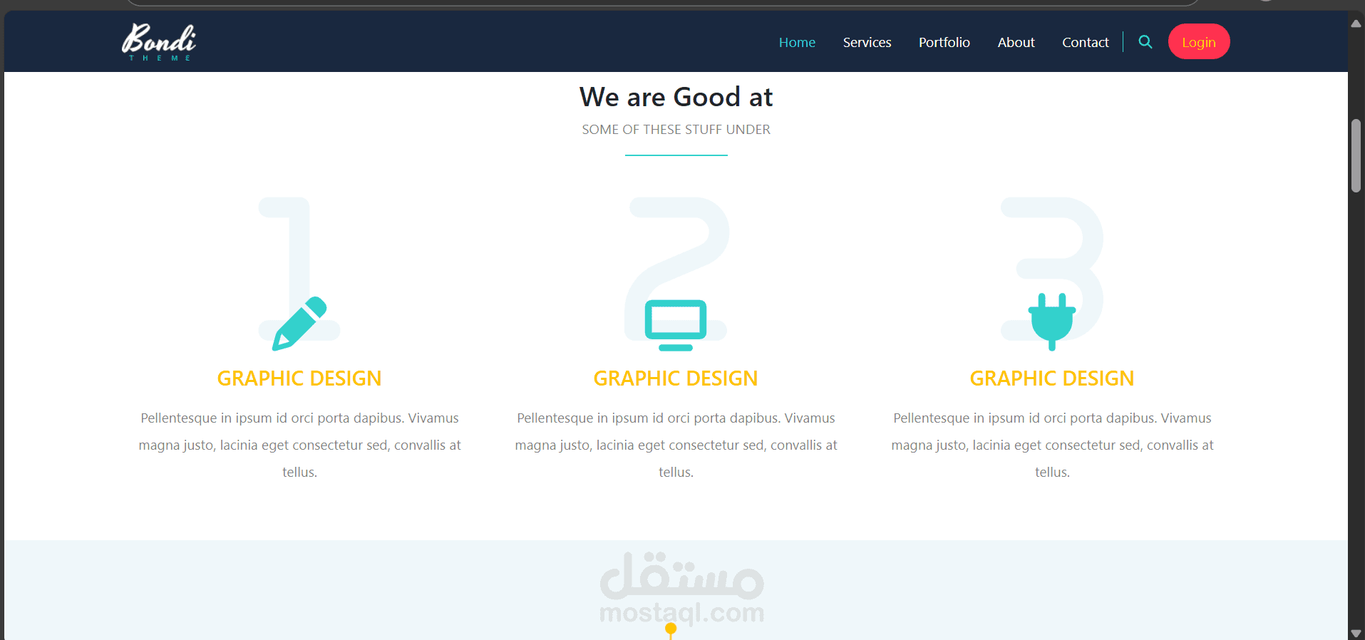 Bondi Modern Business Website Template