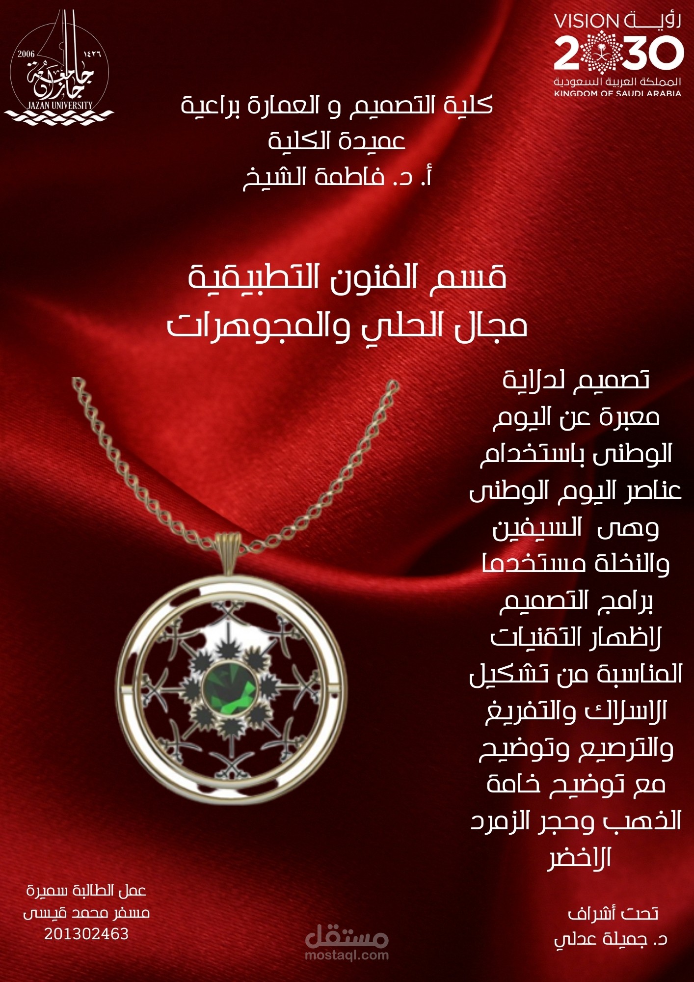 بوستر يشرح فكره توضيحيه لمشروعه طالب جامعي