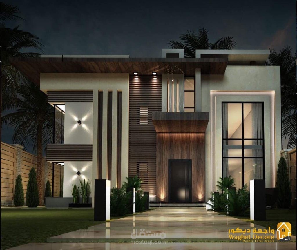 تصميم وجهات معماريه مختلفه النوع