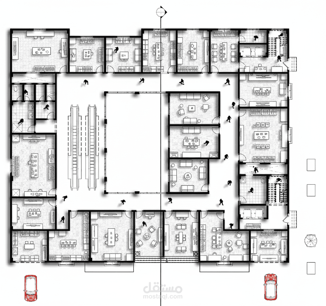 بلانات معماريه  لعده مونشئات معماريه مختلفه