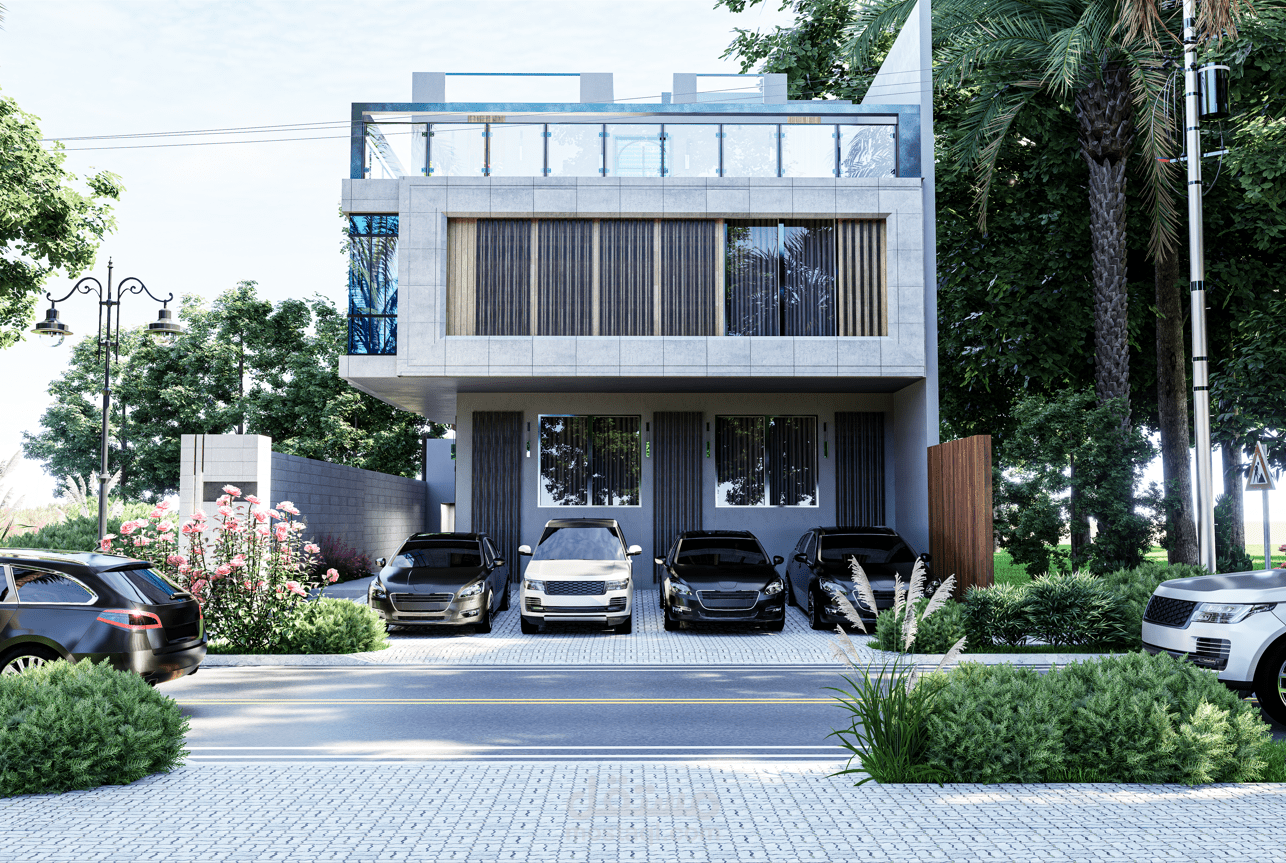 تصميم واجهه فيلا مودرن فى المملكه العربيه السعوديه