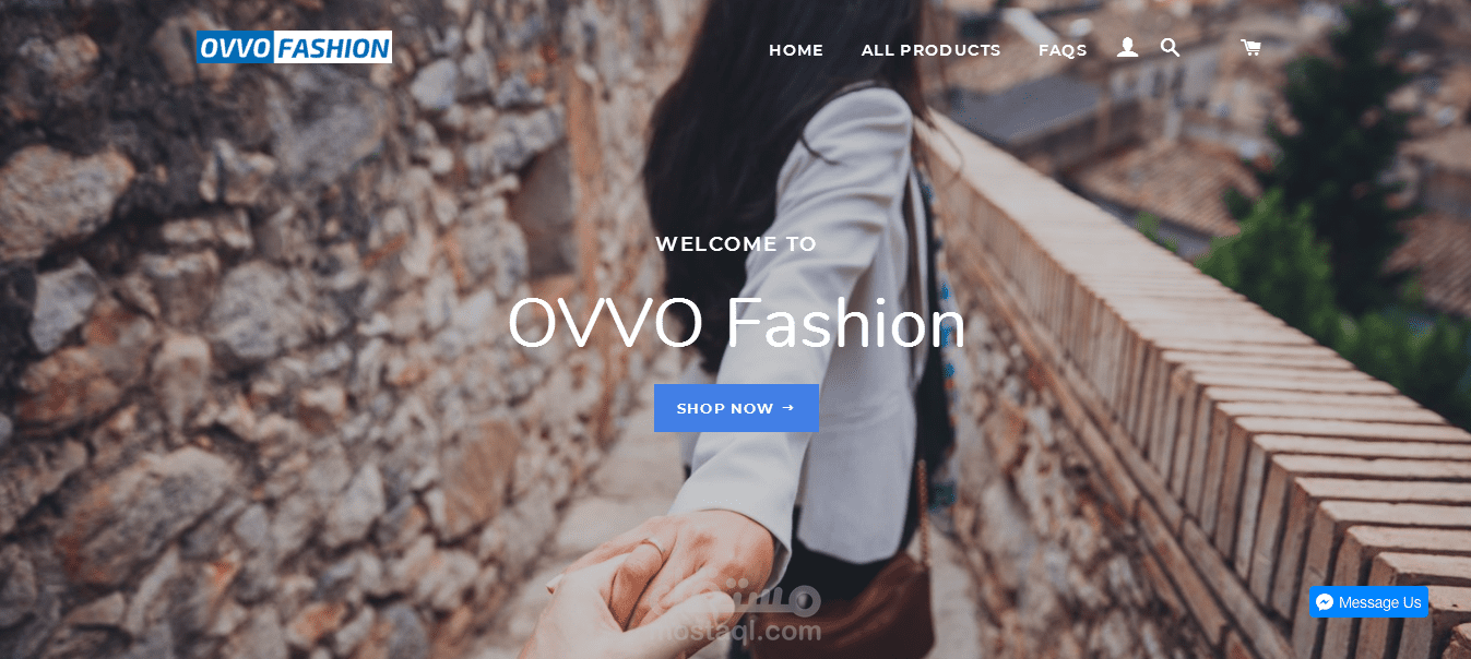 تصميم متجر الكتروني OVVO Fashion