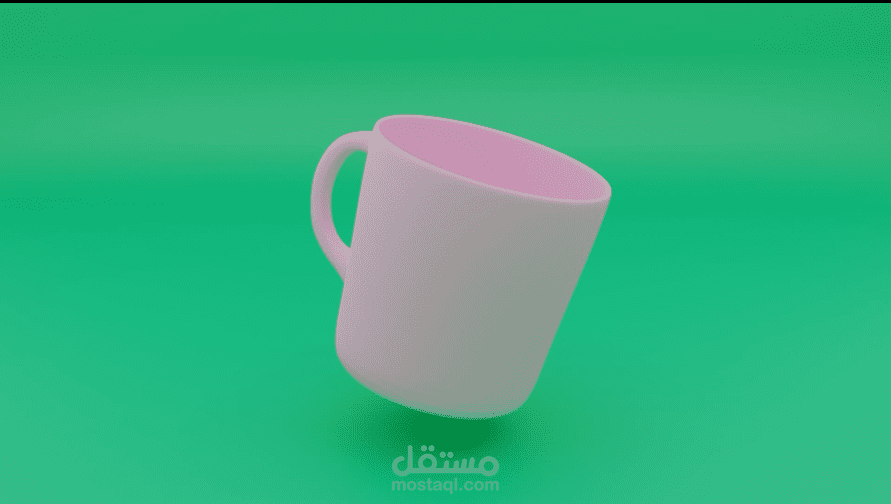 عمل نموذج للكوب