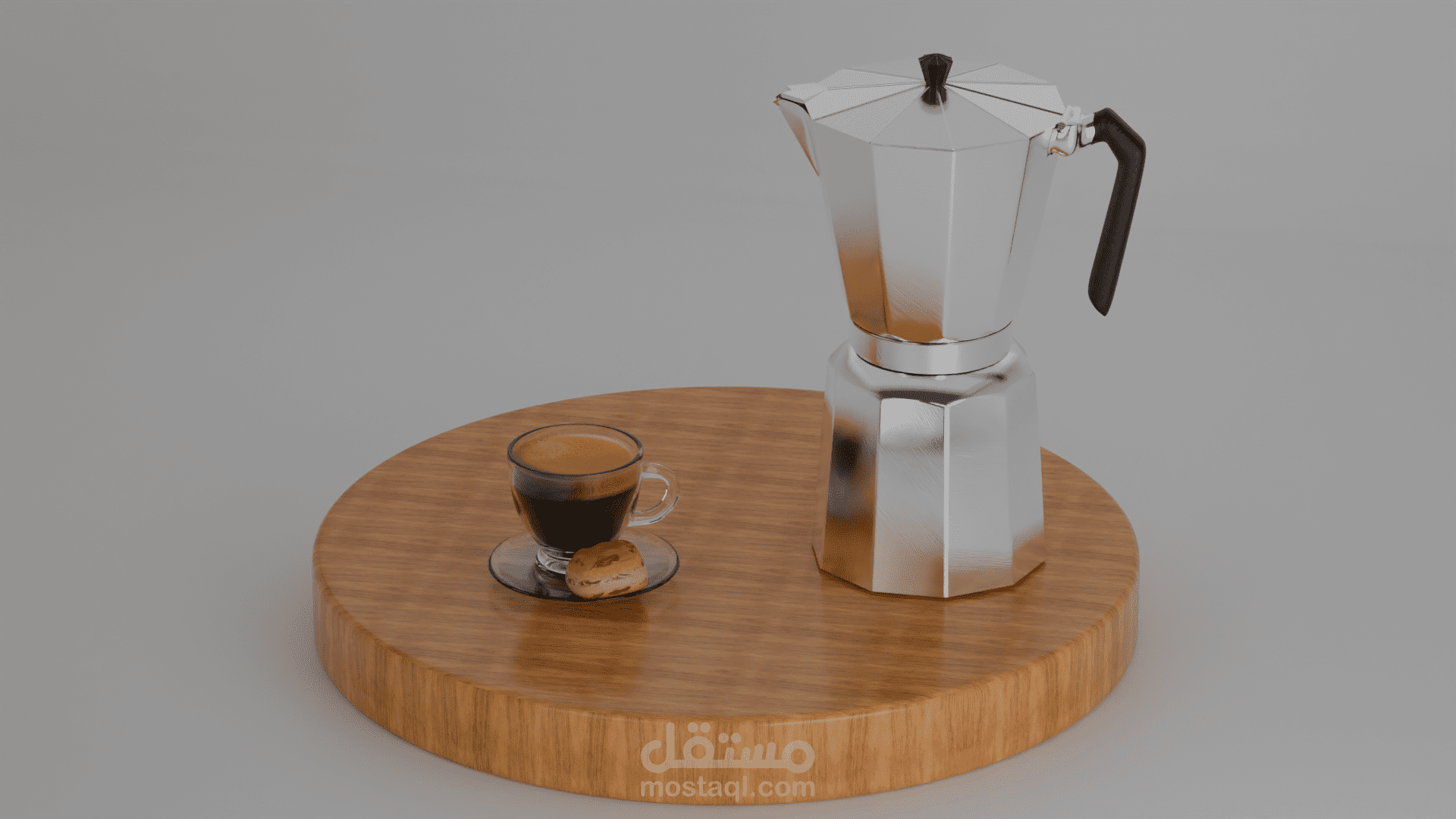 نمذجة لإبريق موكا (MOKA pot)