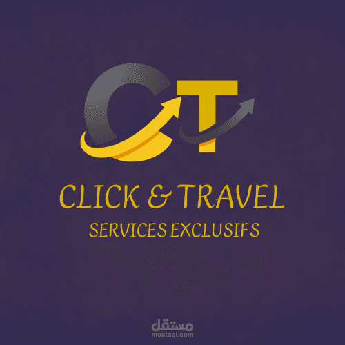 تصميم شعار لشركه سيارات click and travel