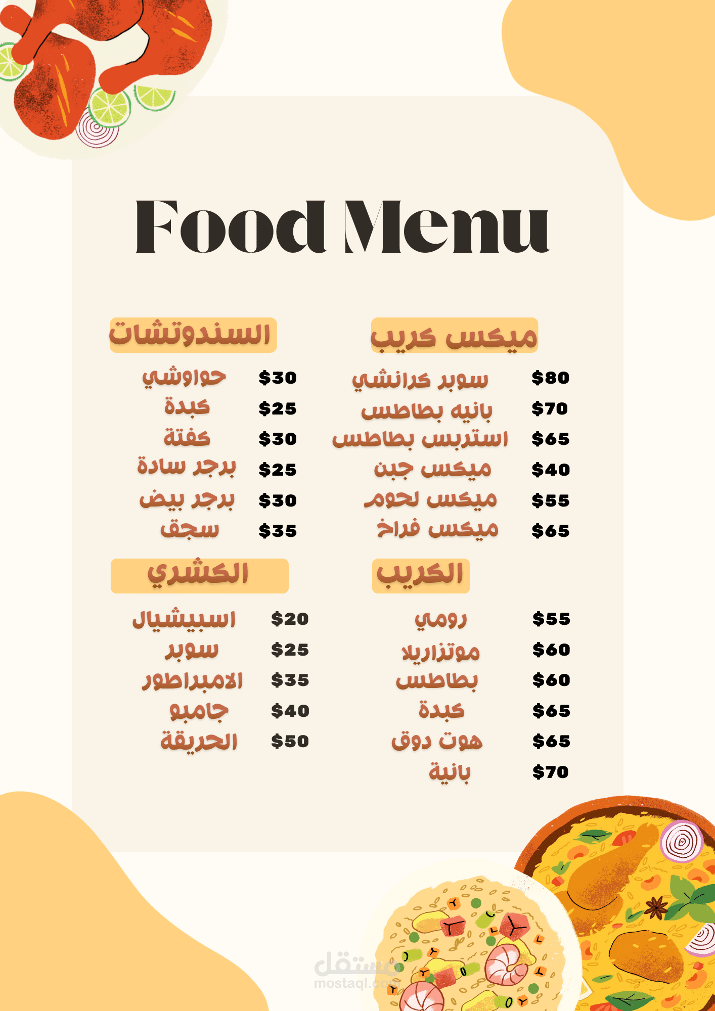 منيوهات ، روشتات واشياء اخرى