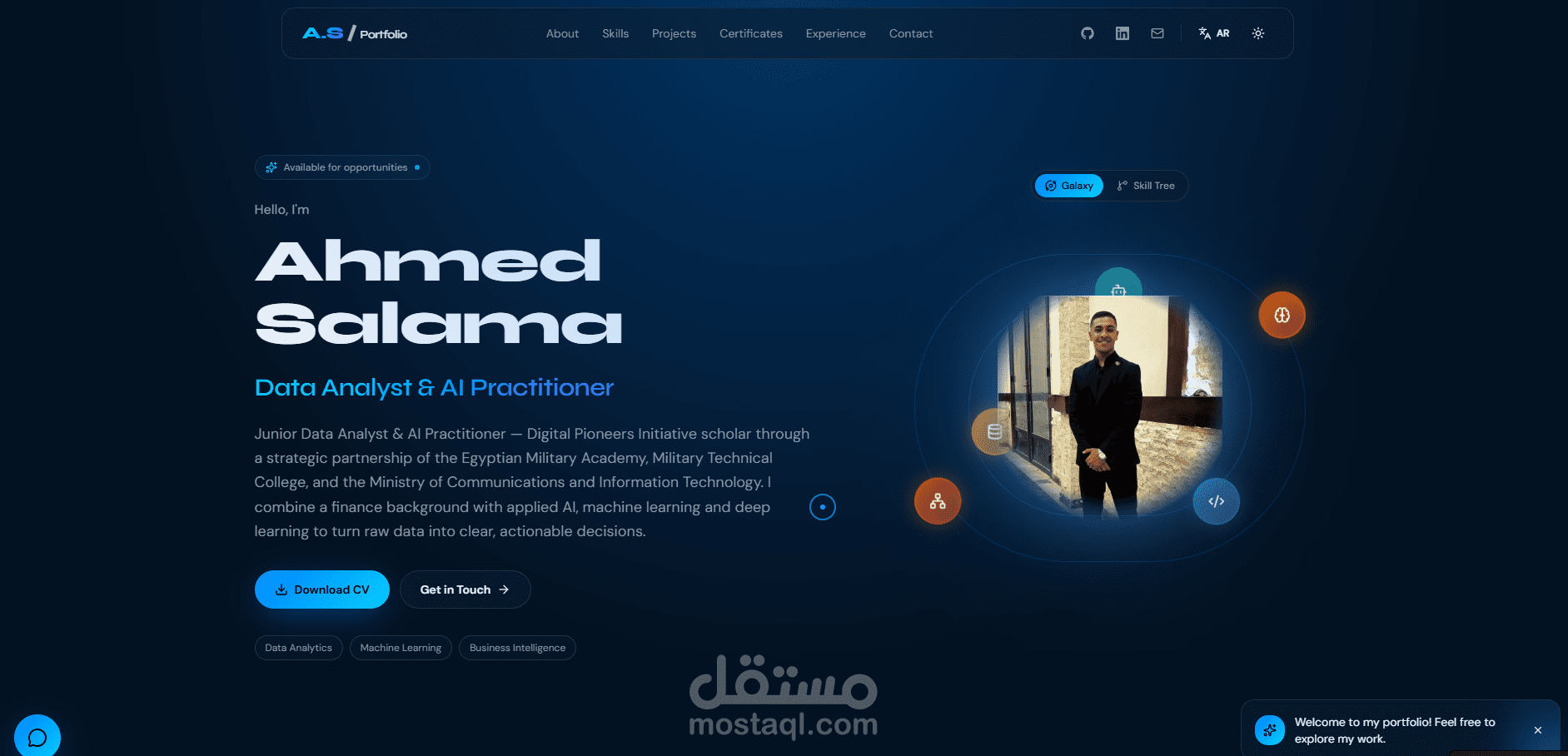 تصميم برتوفوليو شخصي Professional Portfolio Design: Transforming Into Your Personal Brand Website