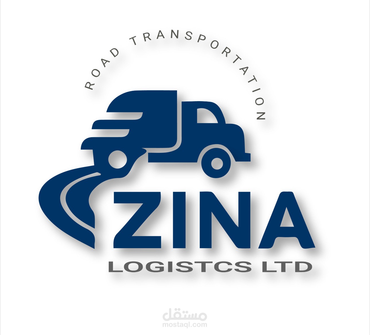 انه لوجو لشركة Zina لنقل والمواصلات