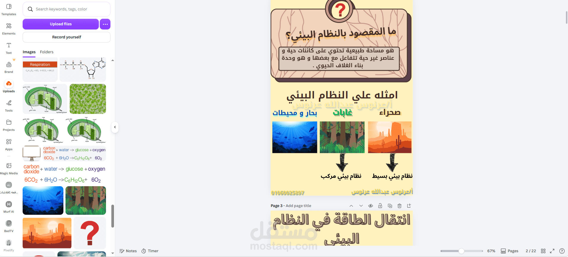 محاضرة علوم متكاملة