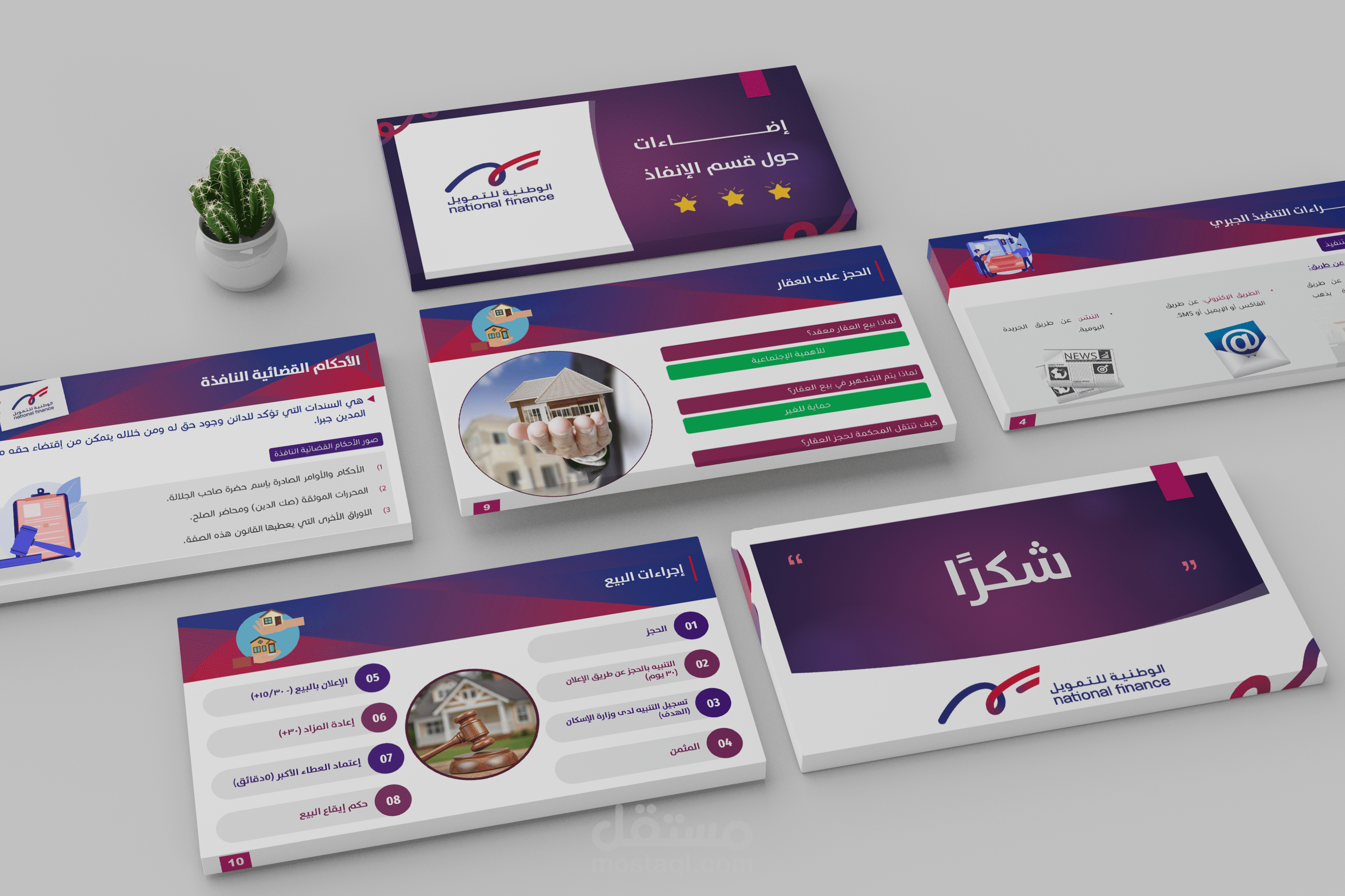 عرض تقديمي PowerPoint ذو تصميم احترافي لشركة تمويل