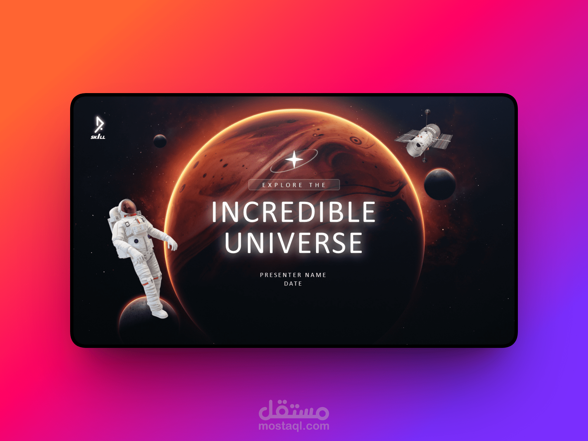 تصميم عرض UNIVERSE بتقنية Morph Transition