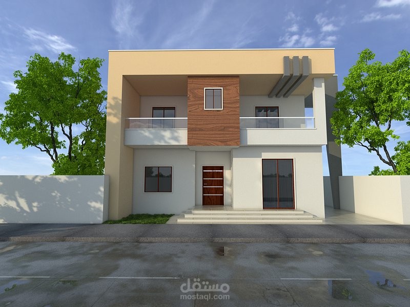 تصميم واجهة لعمارة