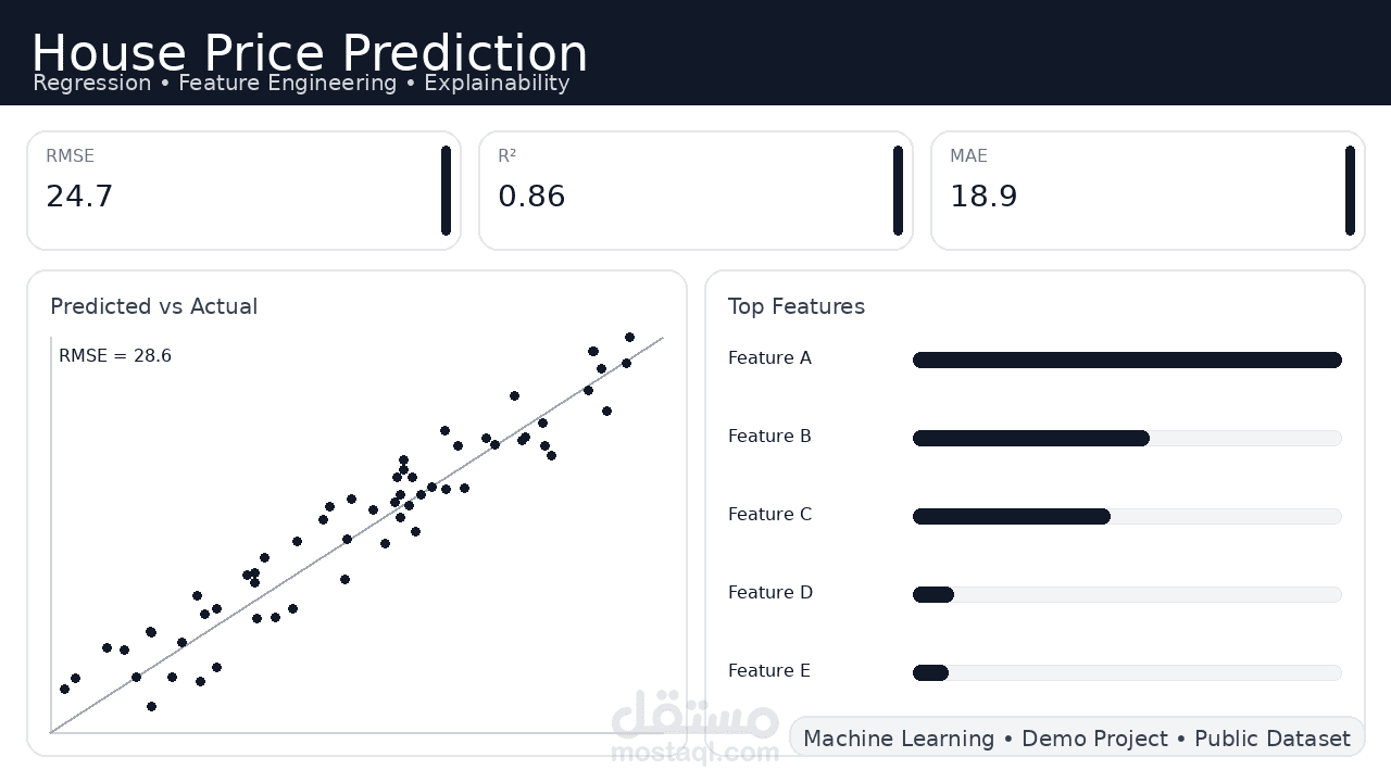 التنبؤ بأسعار المنازل (House Price Prediction) باستخدام نماذج الانحدار
