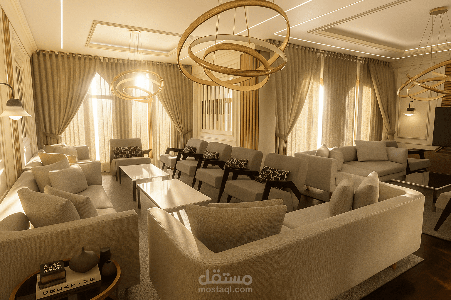 تصميم فيلا دور أرضي بالتجمع الخامس