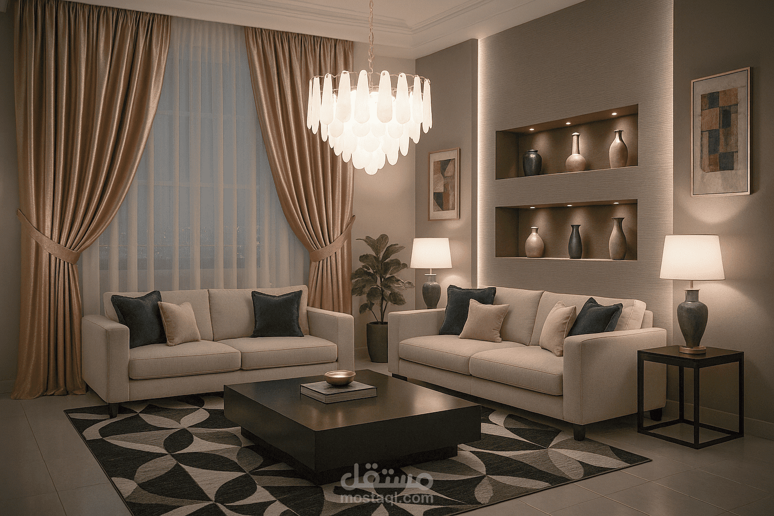 غرفة جلوس شبابية