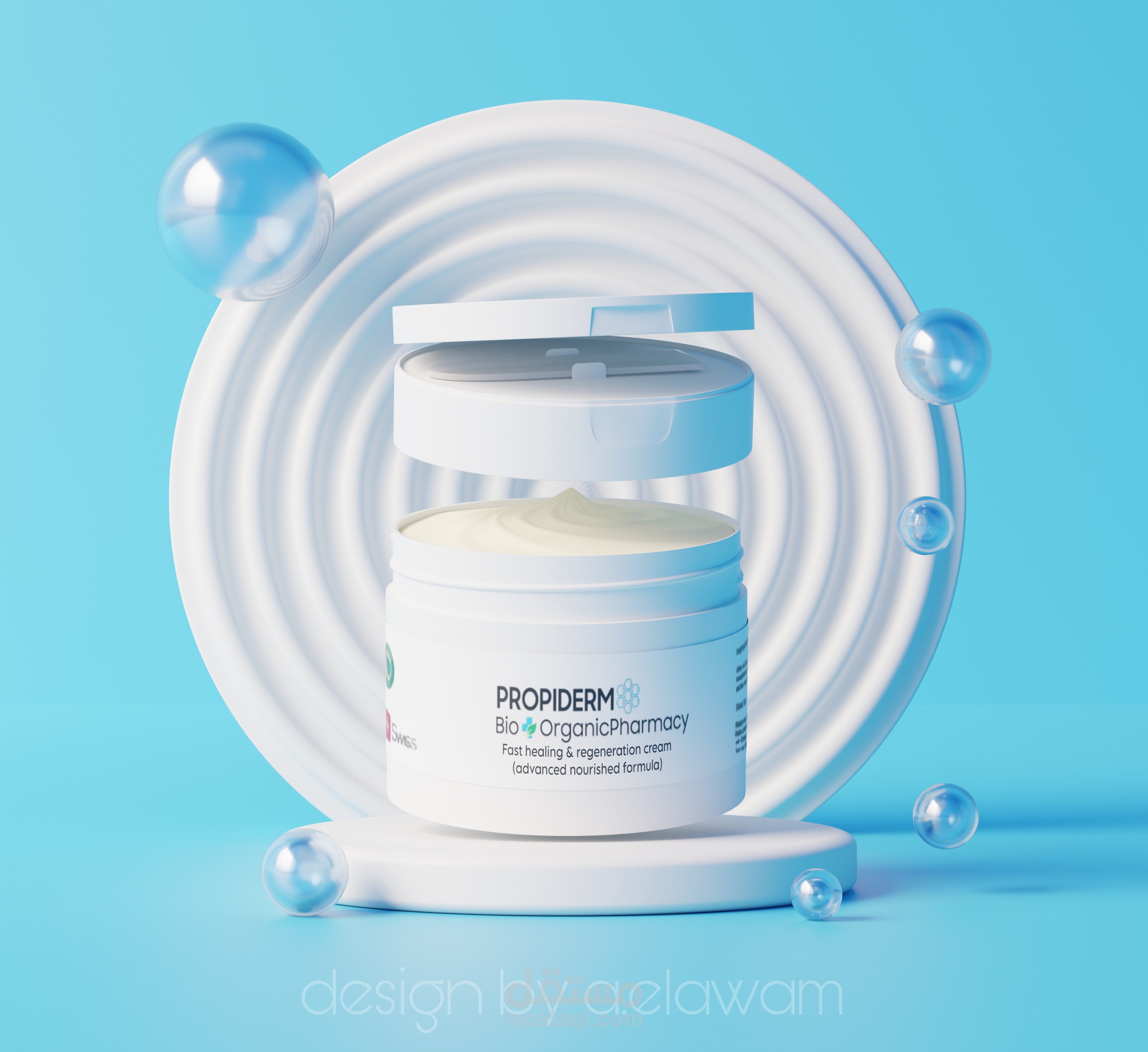 تصميم ثلاثي الابعاد لمنتج من شركة PROPIDERM