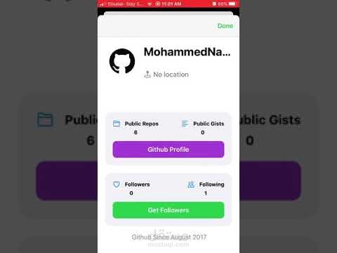 GitHub Follower App