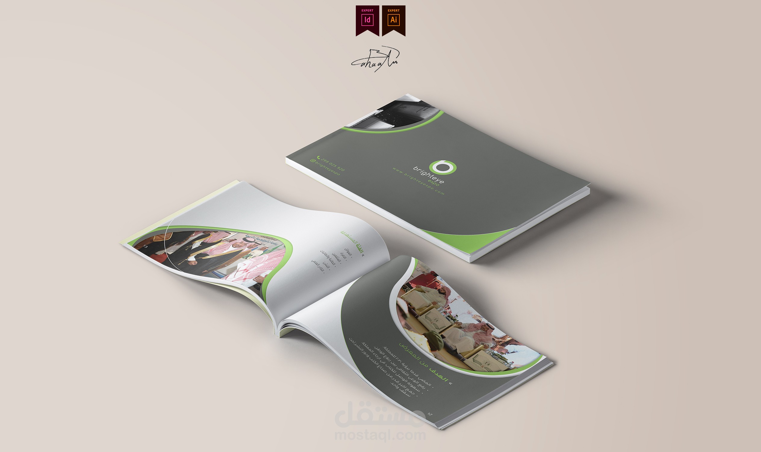 تصميم كتيب تعريفي لشركة brighteye