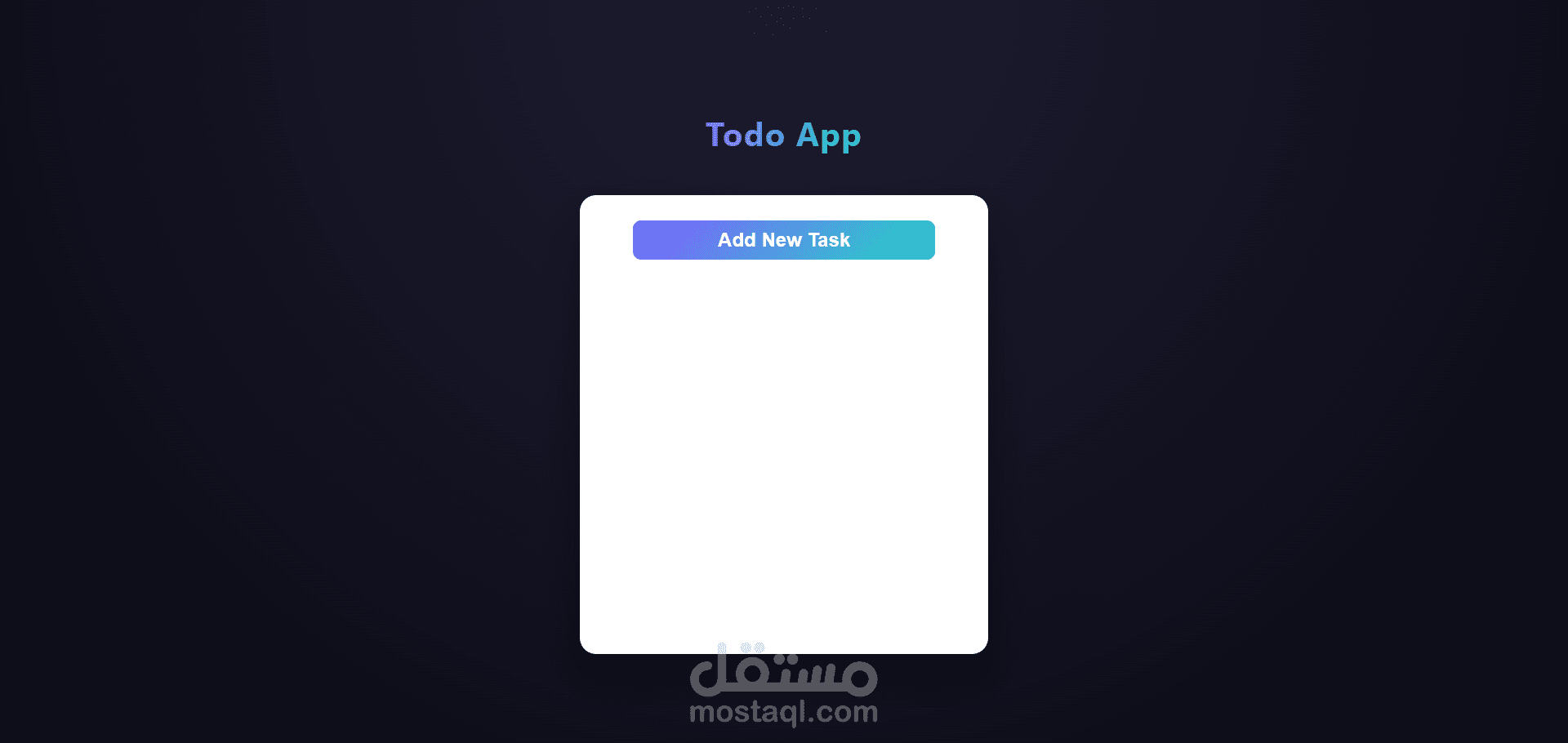 تطبيق To-Do احترافي لإدارة المهام اليومية بتصميم عصري وسريع