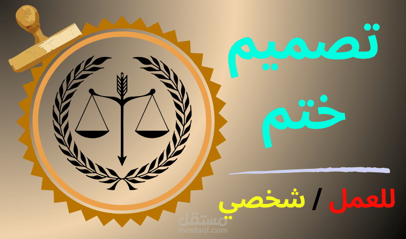تصميم ختم شخصي / الشركات / المؤسسات