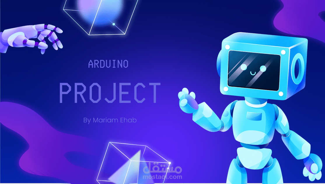 عرض توضيحي لمعلومات عن Arduino IDE , Arduino board  باستخدام Microsoft PowerPoint بإدخال بيانات محددة