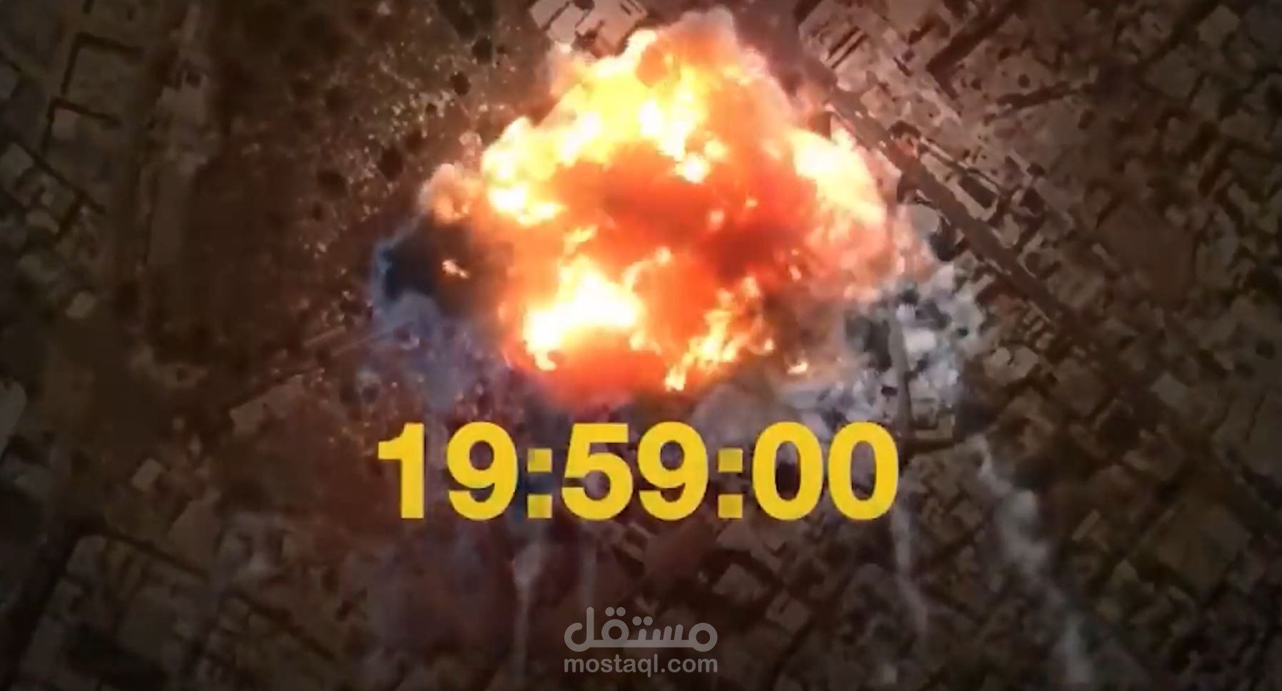 فيديو اخباري بعنوان مجزرة مستشفى المعمداني بغـ.ـزة