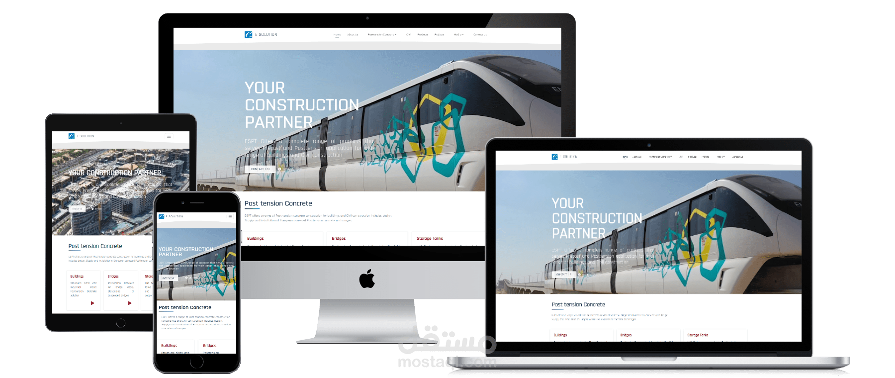 E-Solution PT — منصة مؤسسية لشركة هندسية وإنشائية