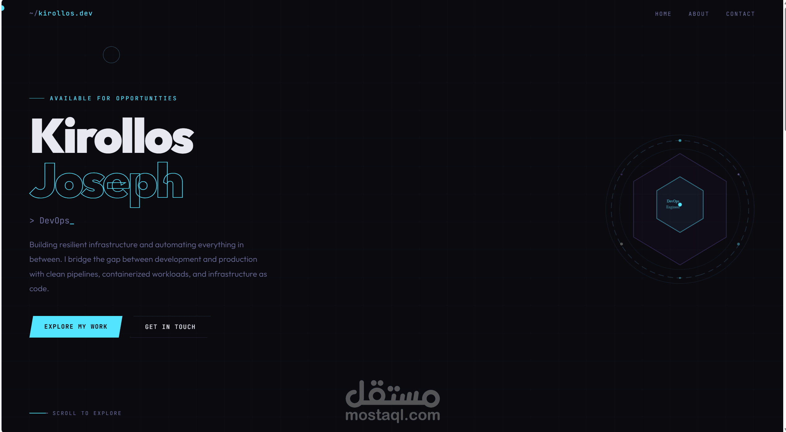 عمل portfolio احترافي