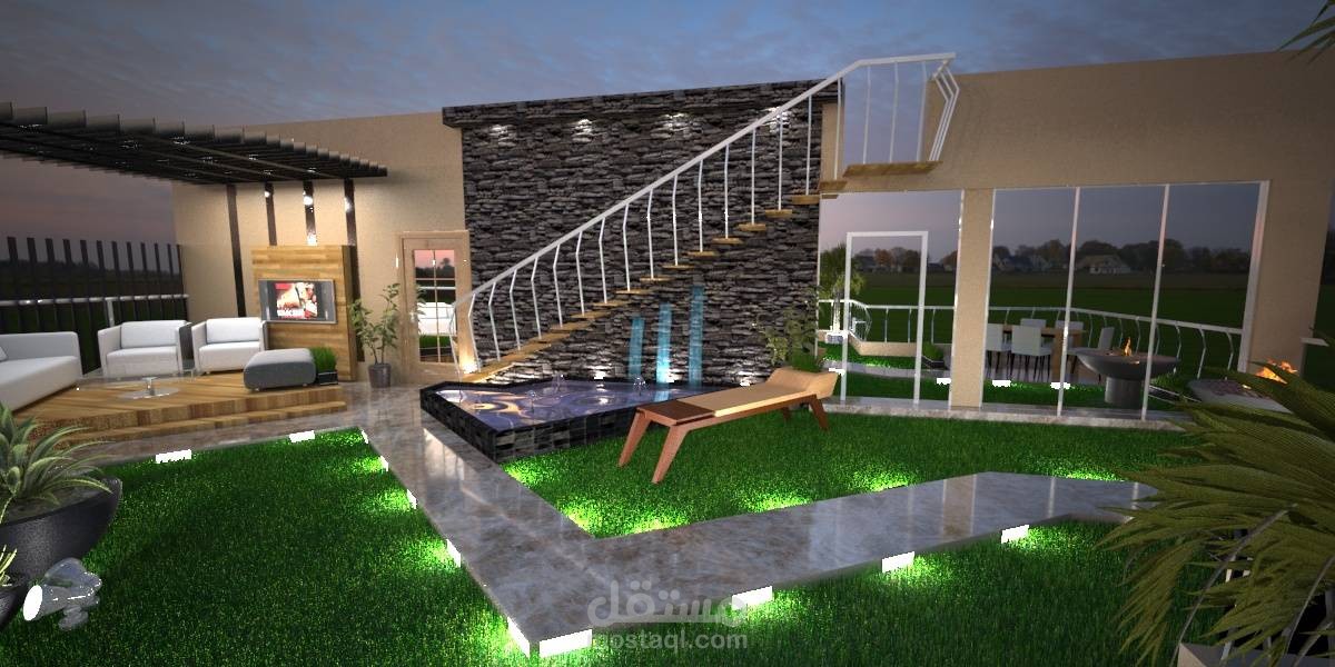 Landscape Designe حديقة فيلا