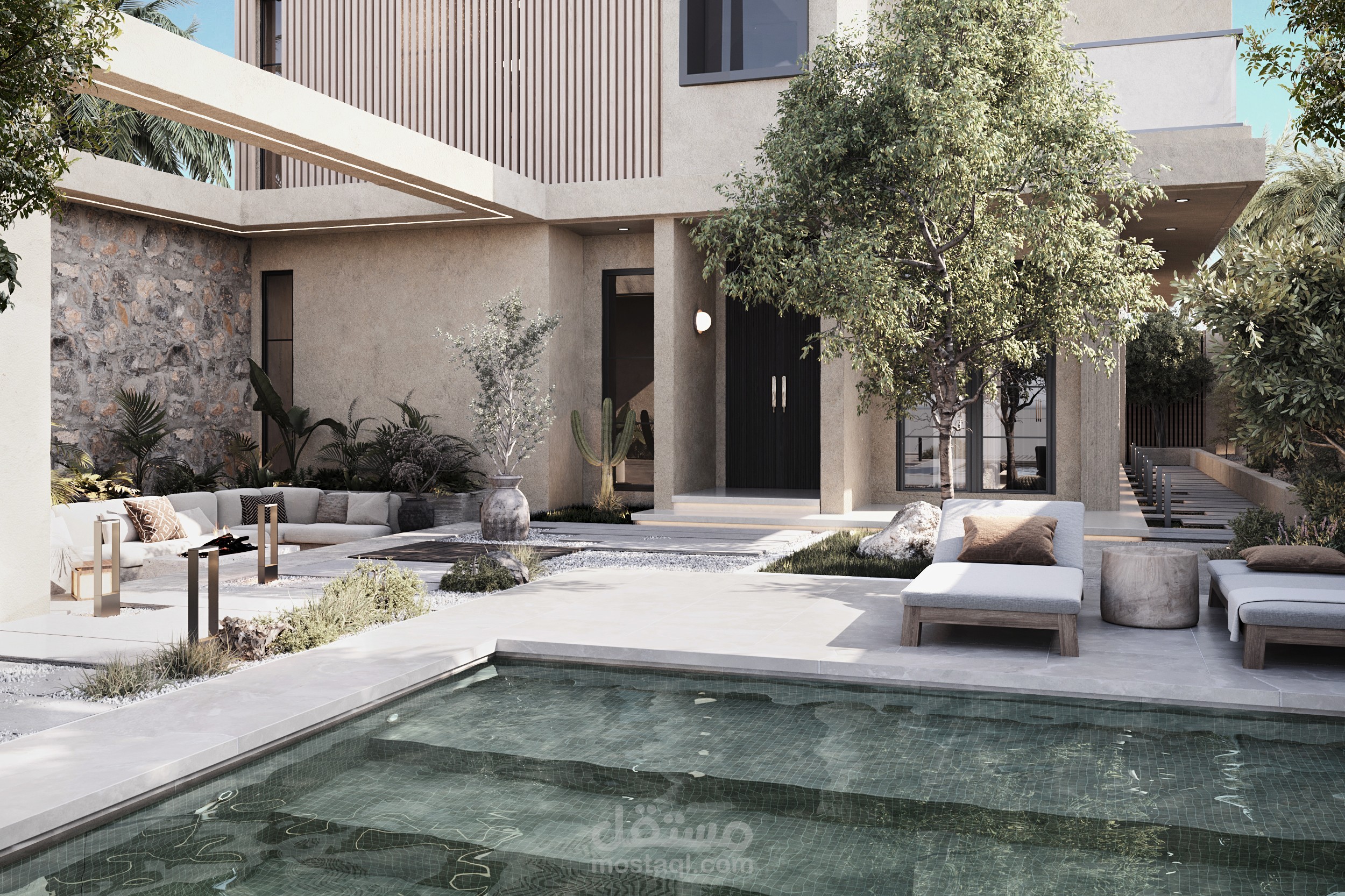 Villa Garden in Oman