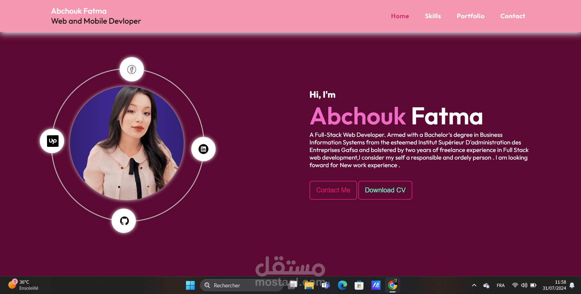 برمجة  Portfolio, ملف تعريفي (السيرة الذاتية )