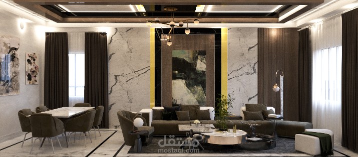 Home reception & american kitchen