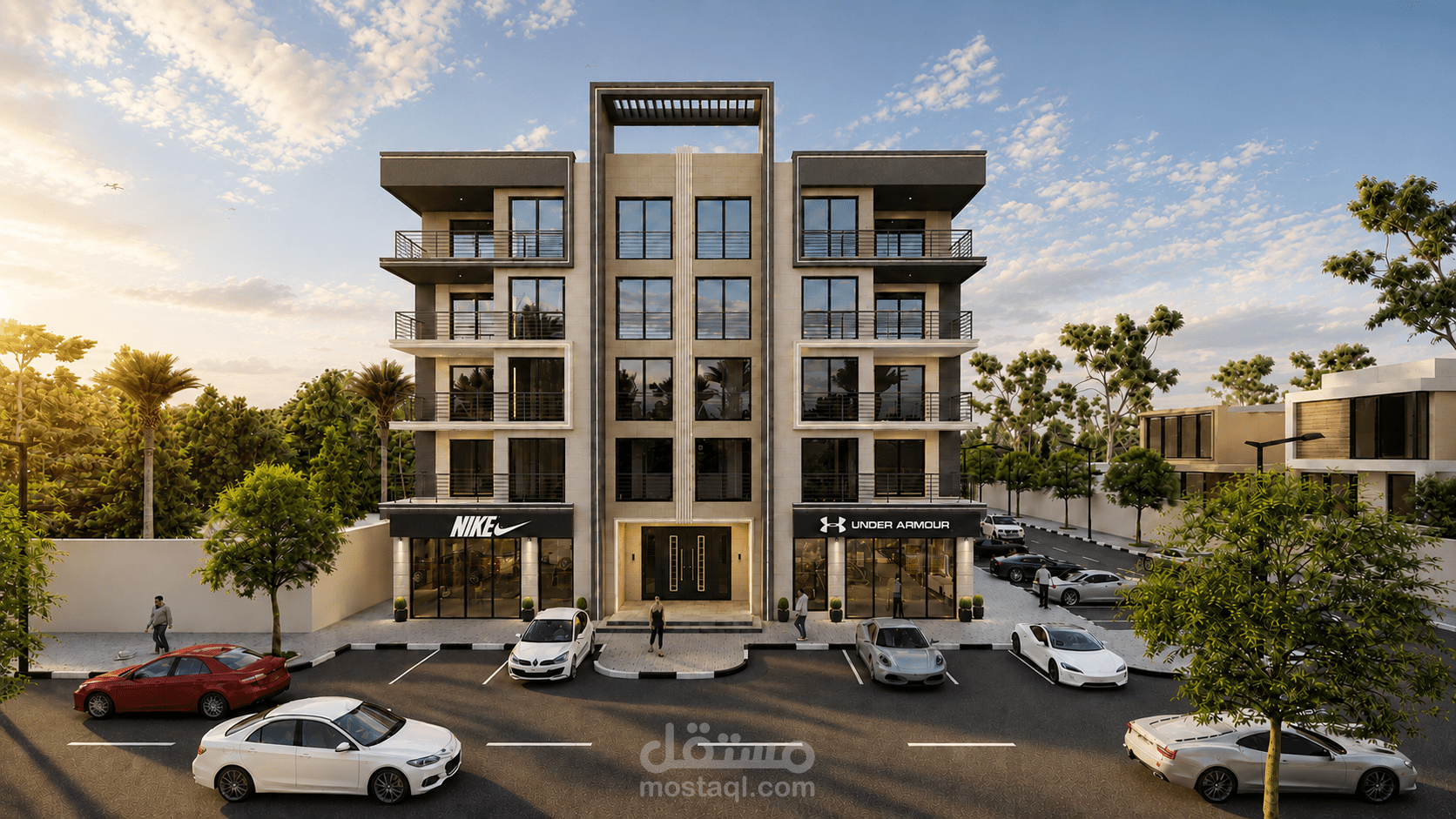 تصميم عمارة سكنية عصرية
