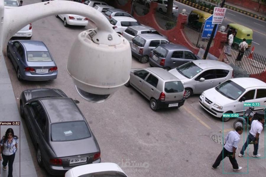 تحديد الجنس (ذكر , انثي) عن طريق كاميرات المراقبه cctv