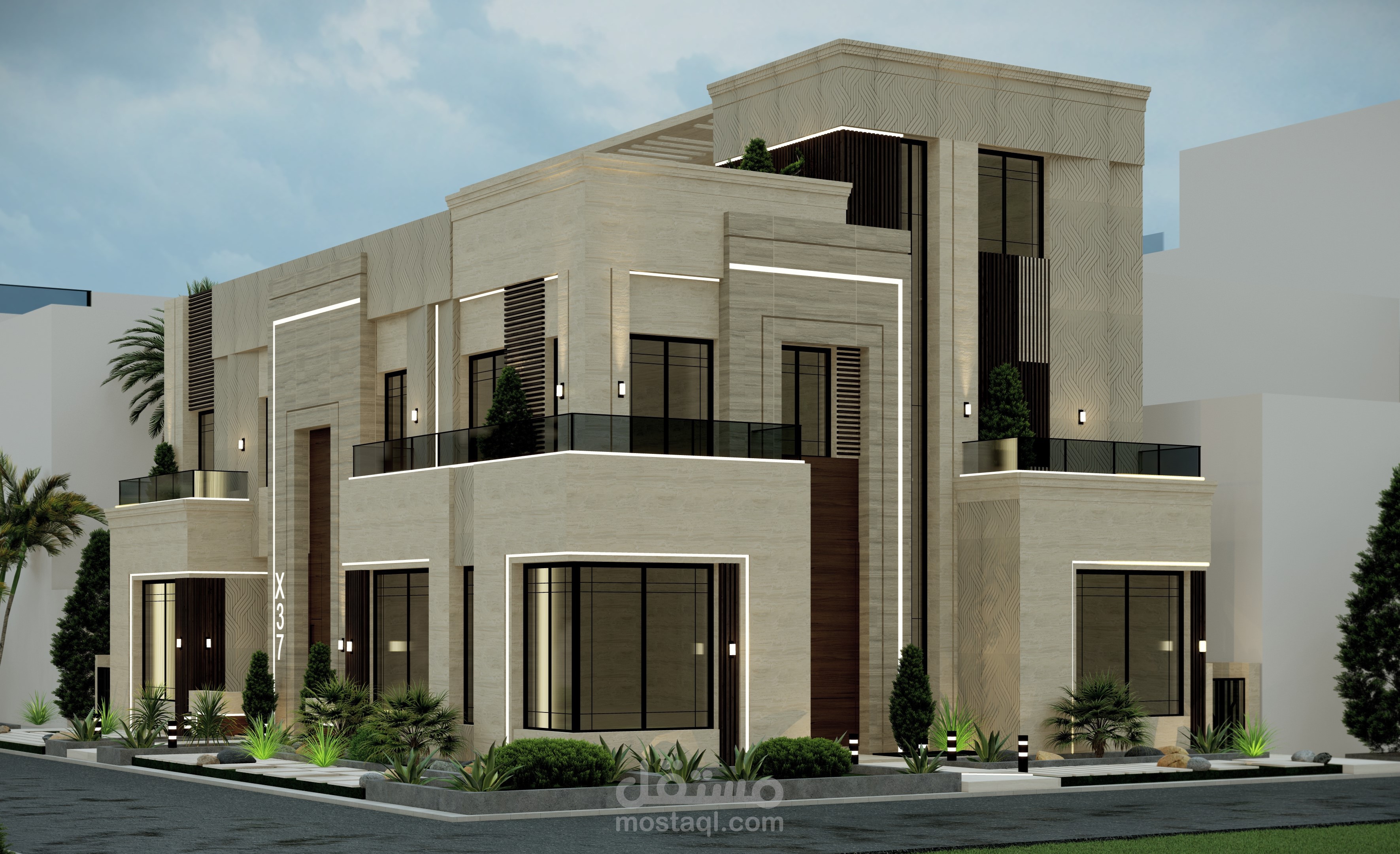 تصميم فيلا سكنية