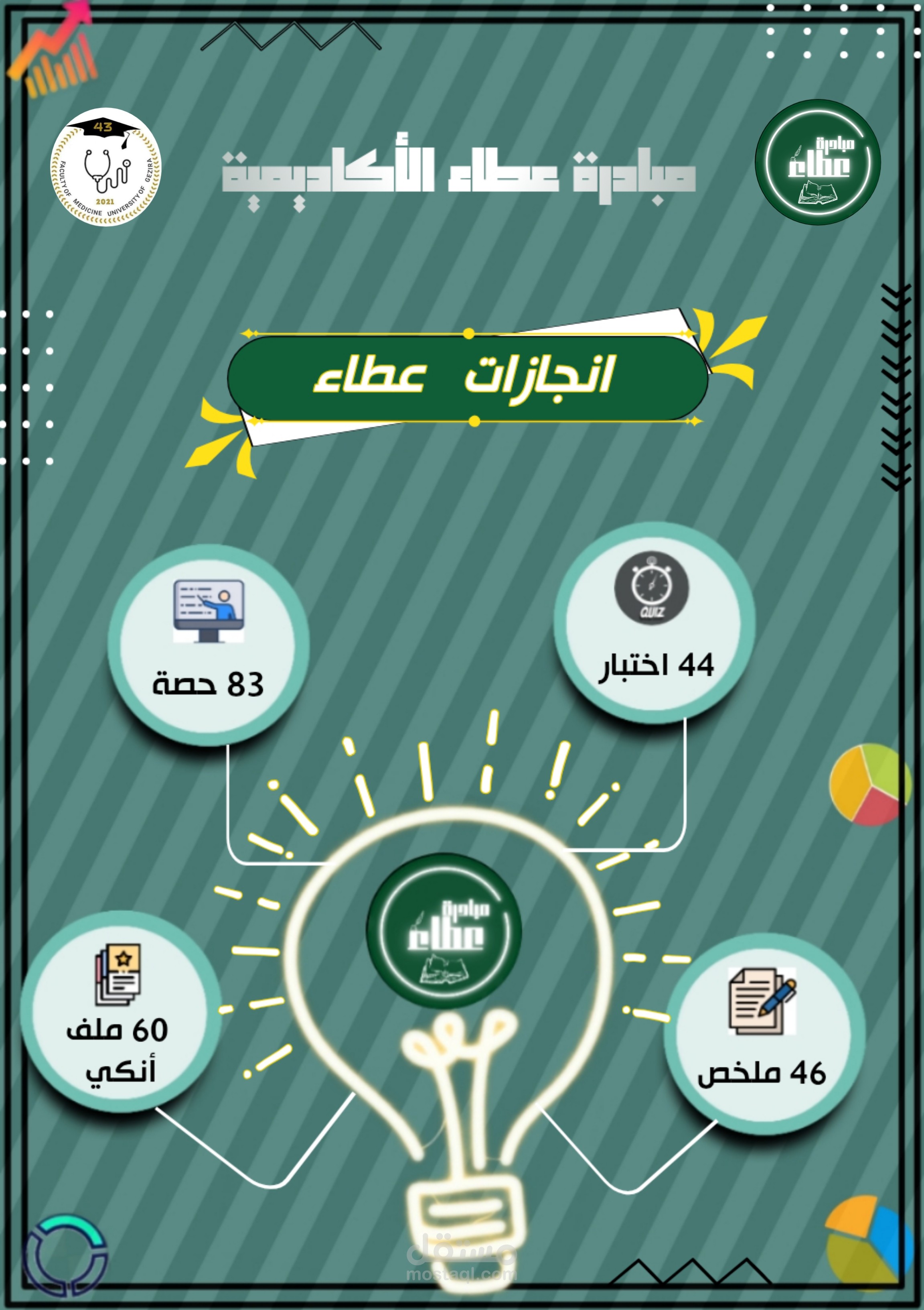تصميم منشور ترويجي لمبادرة تعليمية