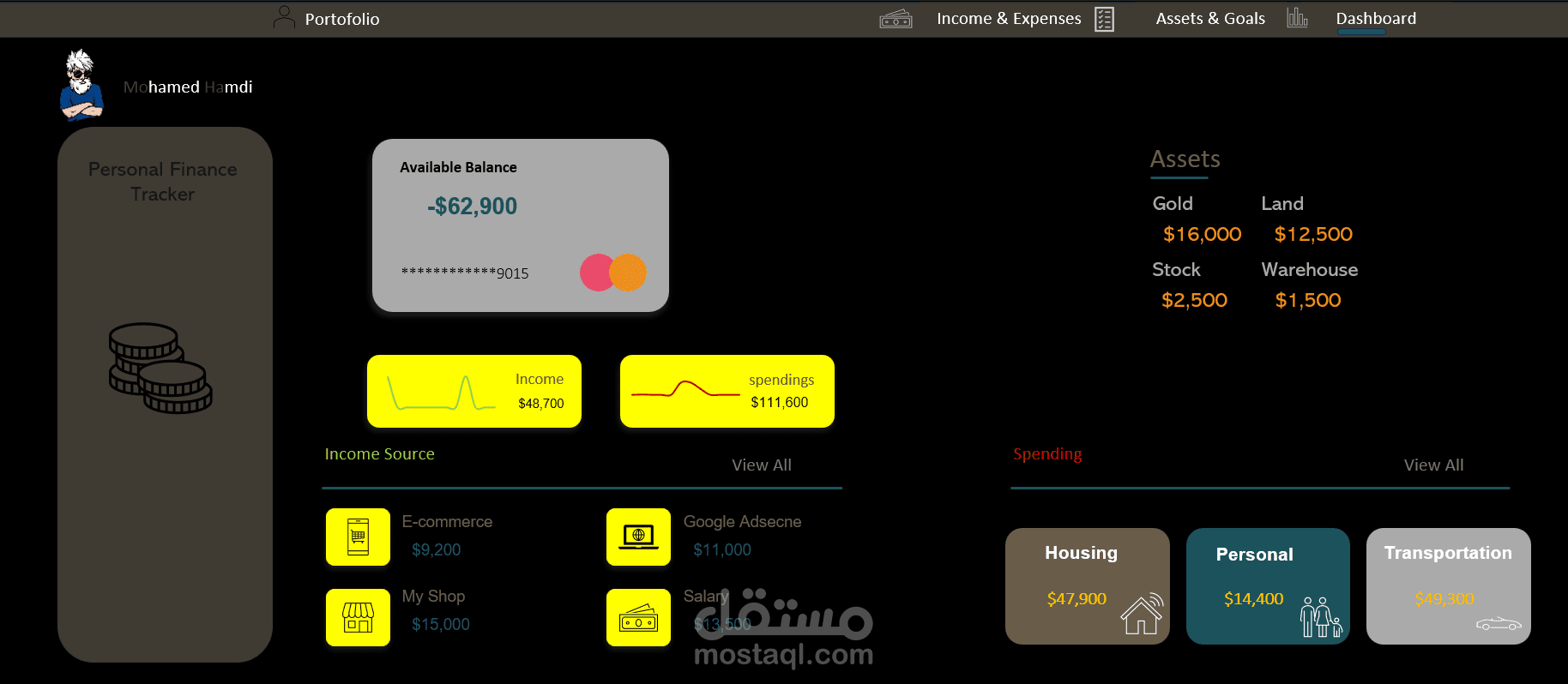 Personal Finance Tracker